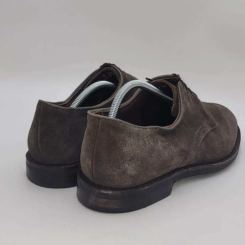 Allen Edmonds Port Washington Nomad Gray Suede Leather Oxford‎ Dress Shoes 11.5D